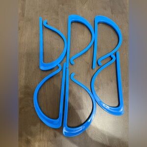 Lot of 6 Vintage Wrights EZ Quilting Quilt Clips Blue